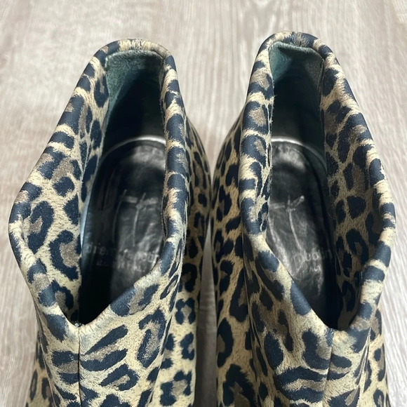 Thierry Rabotin Ella Leopard Vero Cuoio Suede Heel Booties Italian Designer 36.5 - Picture 15 of 15